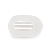 Coconut White Small Flat Round Hair Clip