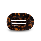 Tortoise Medium Flat Round Hair Clip