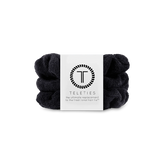 Jet Black Small Towel Scrunchies