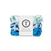 Blue My Mind Large Silk Scrunchies