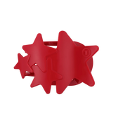 Red Shooting Star Large Flat Hair Clip