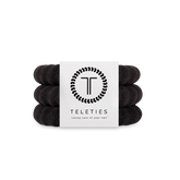 Jet Black Large Nylon Hair Ties
