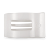 Coconut White Large Flat Rectangle Hair Clip