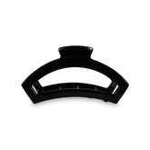 Open Jet Black Medium Claw Hair Clip