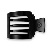 Jet Black Large Flat Square Hair Clip