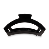 Open Jet Black Large Claw Hair Clip