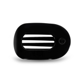Jet Black Medium Flat Round Hair Clip