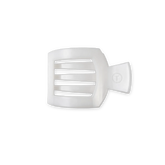 Coconut White Small Flat Square Hair Clip