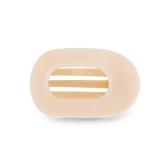 Almond Beige Small Flat Round Hair Clip