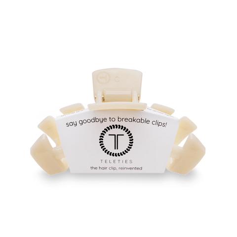 Classic Almond Beige Small Claw Clip