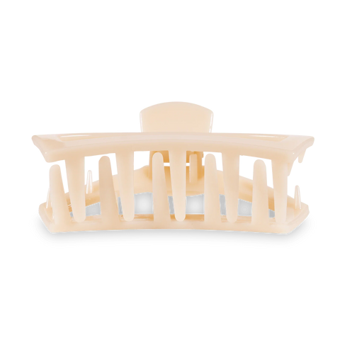 Open Almond Beige Small Claw Hair Clip
