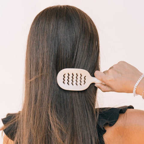 Mini Vented Hair Brush - Tan