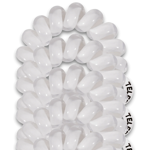 Coconut White Tiny Hair Ties
