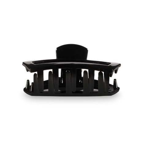 Open Jet Black Tiny Hair Clip