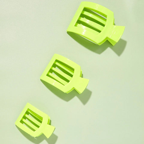 Summer Brights Large Flat Square Hair Clip