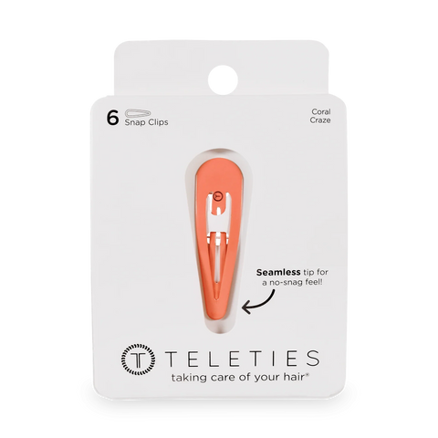 Coral Craze Snap Clips (6Ct)