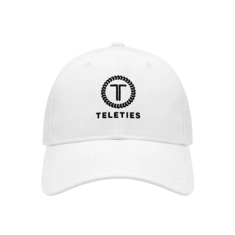 TELETIES Perforated Performance Hat - White
