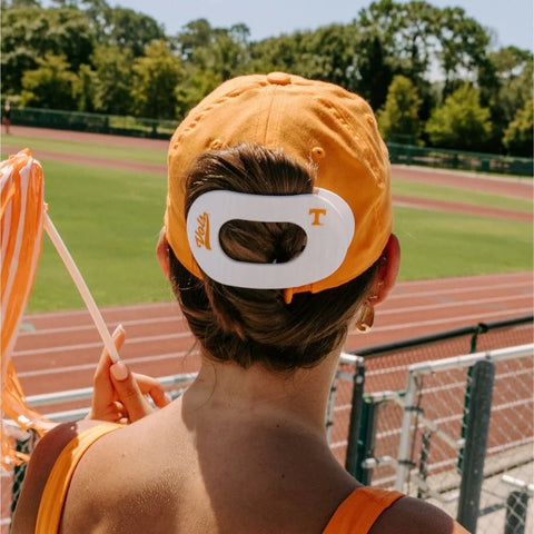 Go Vols! Large Flat Round Hair Clip
