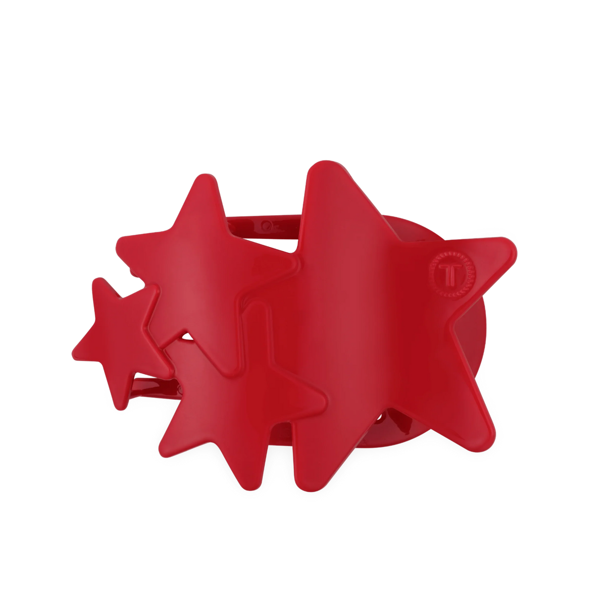 Red Shooting Star Large Flat Hair Clip
