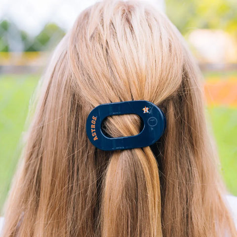 Houston Astros Small Flat Round Hair Clip