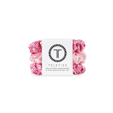Pink Ribbon Power Small Silk Scrunchies