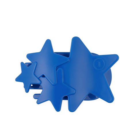 Blue Shooting Star Large Flat Hair Clip