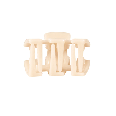 Classic Almond Beige Petite Claw Clip
