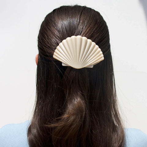 Shimmering Shell Small Flat Hair Clip