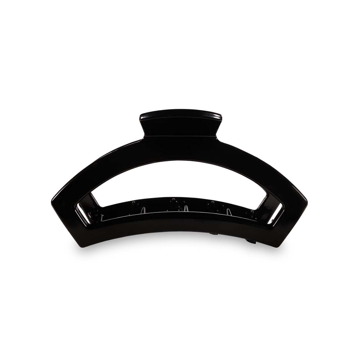 Open Jet Black Medium Claw Hair Clip