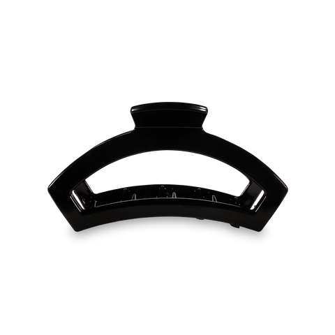 Open Jet Black Medium Claw Hair Clip