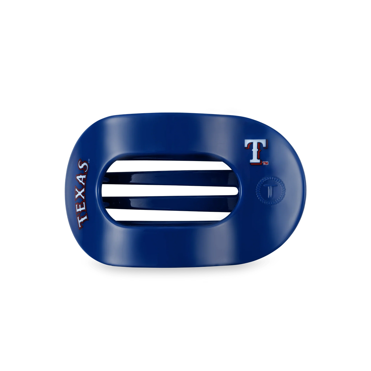 Texas Rangers Medium Flat Round Hair Clip
