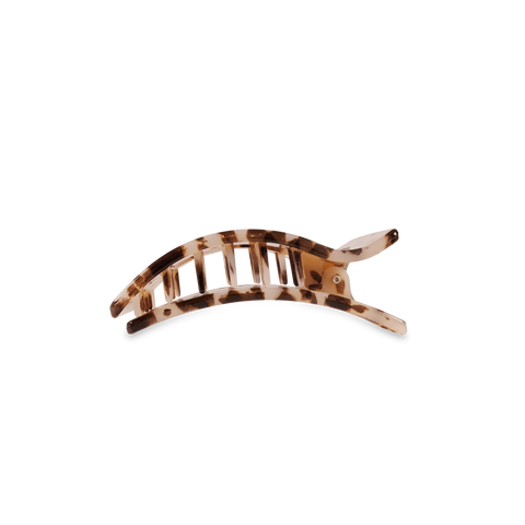 Blonde Tortoise Small Flat Rectangle Hair Clip