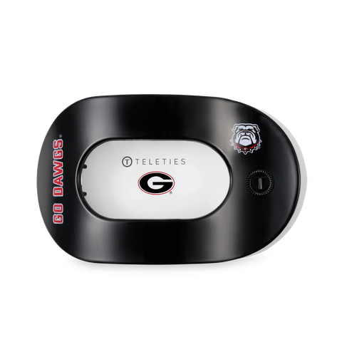 Go Dawgs! Large Flat Round Hair Clip
