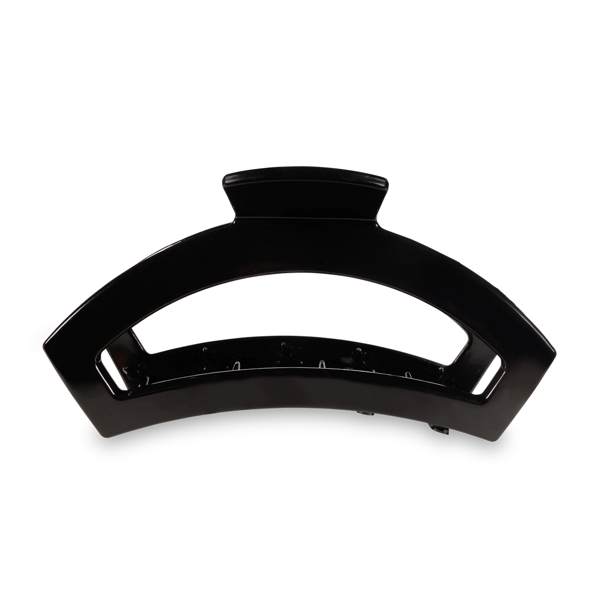 Open Jet Black Large Claw Hair Clip