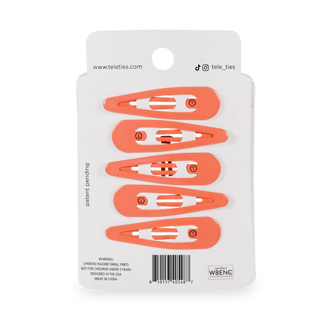Coral Craze Snap Clips (6Ct)