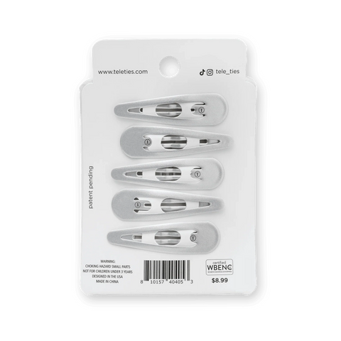 Silver Snap Clip (6Ct)