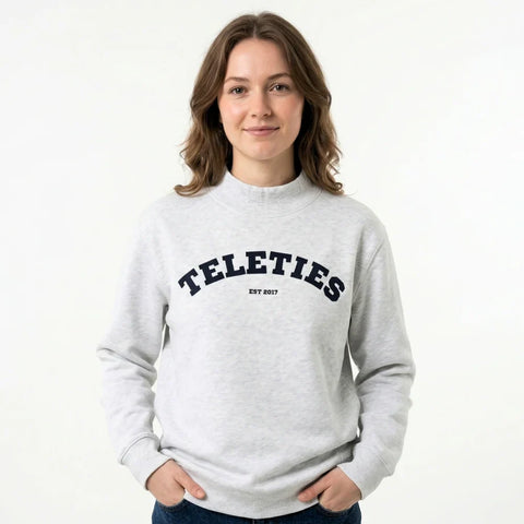 TELETIES Varsity Mock Neck - Medium