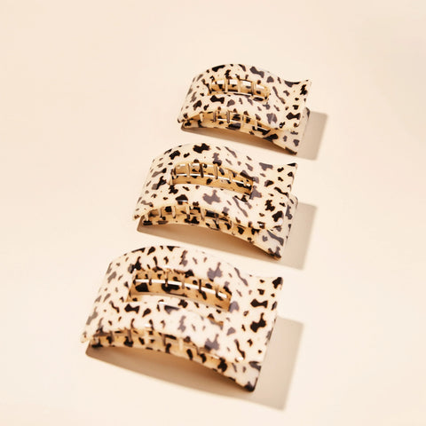 Blonde Tortoise Medium Flat Rectangle Hair Clip
