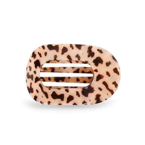 Blonde Tortoise Medium Flat Round Hair Clip