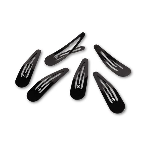 Jet Black Snap Clip (6Ct)