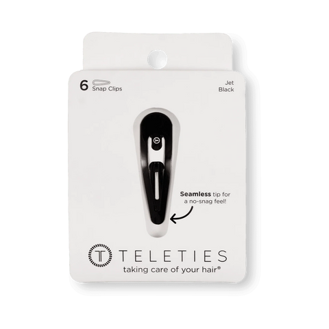 Jet Black Snap Clip (6Ct)