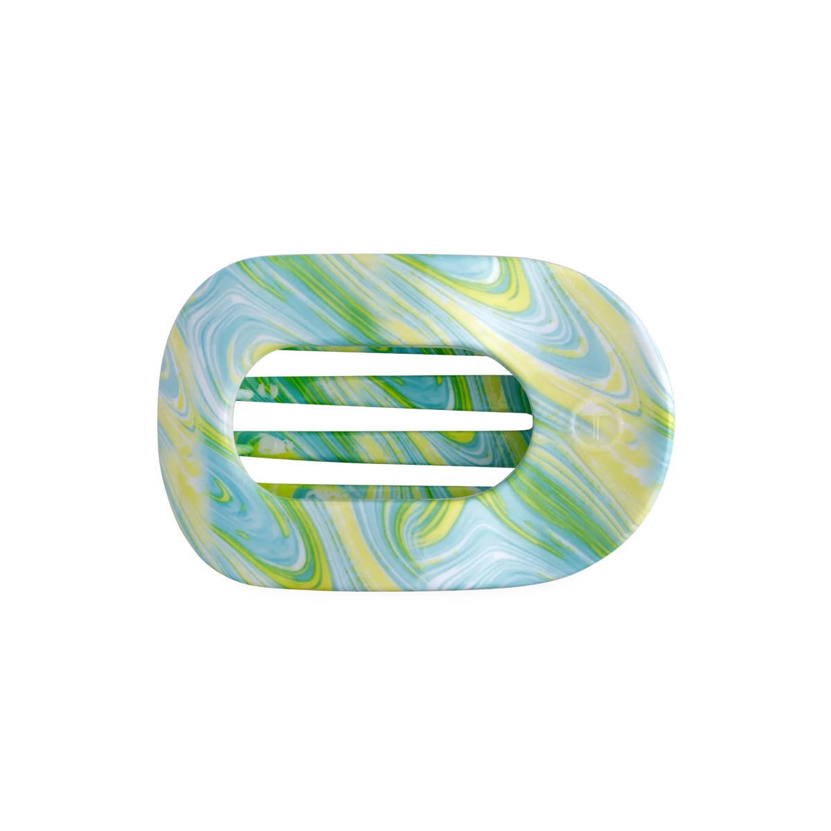 By the Sea Shore Medium Flat Round Hair Clip