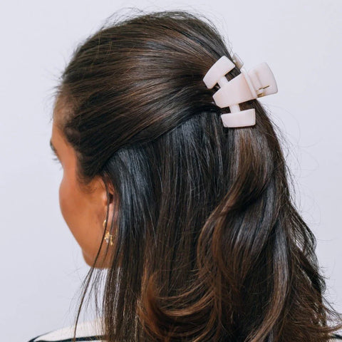 Classic Almond Beige Petite Claw Clip