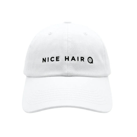 Nice Hair Ball Cap - White