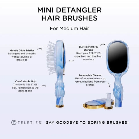 Mini Detangler Hair Brush for Medium Hair - Tide & True