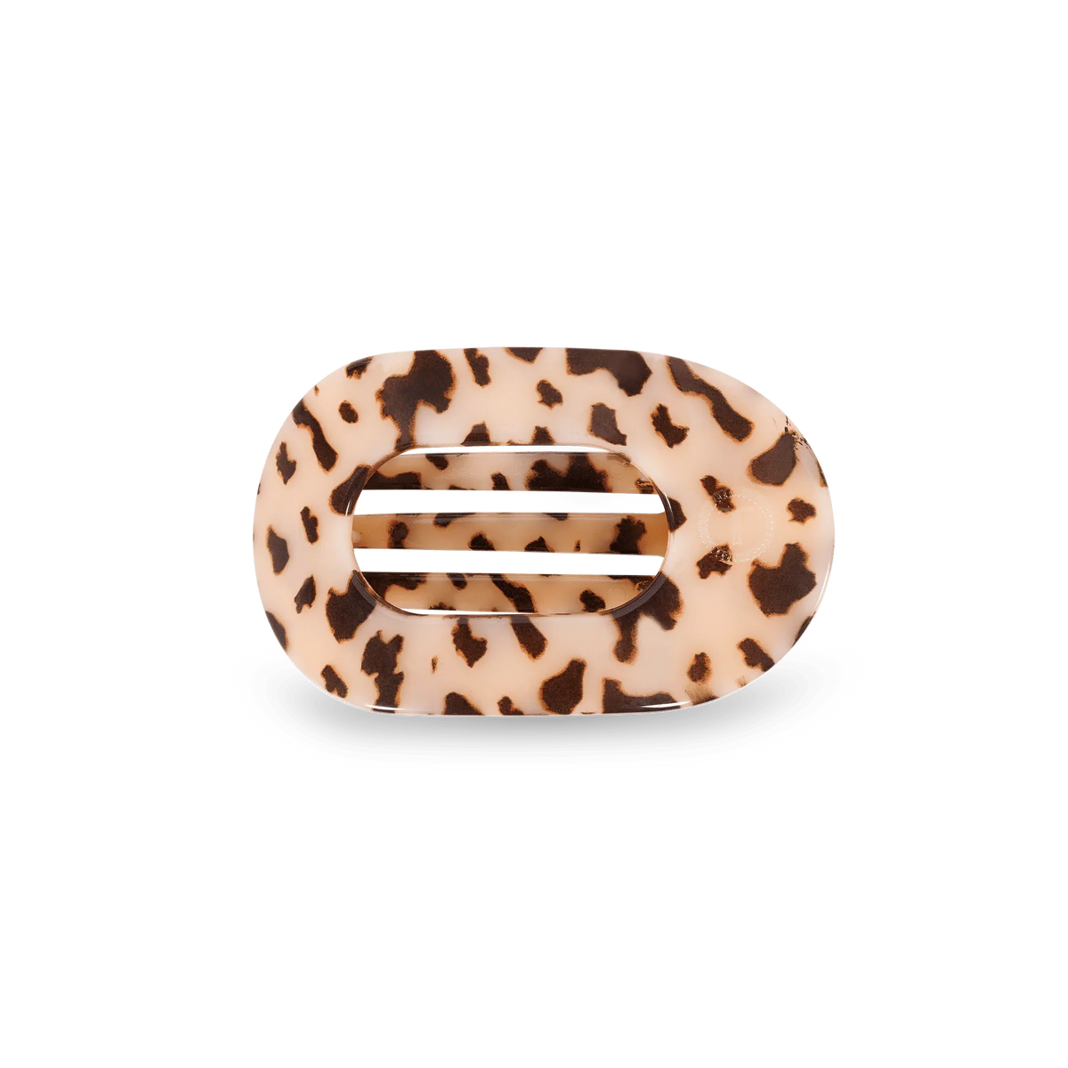 Blonde Tortoise Small Flat Round Hair Clip
