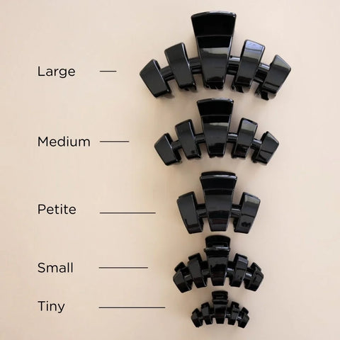 Classic Jet Black Petite Claw Clip