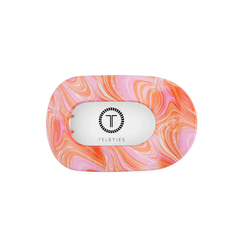 Just Keep Swimming Medium Flat Round Hair Clip