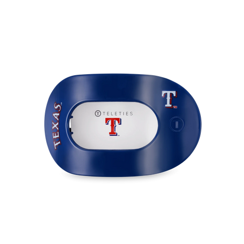 Texas Rangers Medium Flat Round Hair Clip