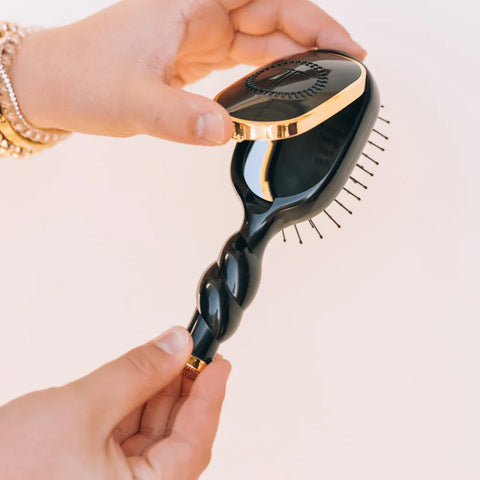 Mini Detangler Hair Brush for Medium Hair - Jet Black